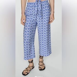MANGO PRINTED STRAIGHT PANTS - XS NWT
